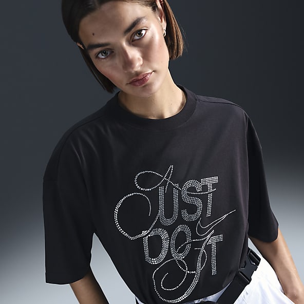 Oversized Dance Short Sleeve Tops T Shirts. Nike IE